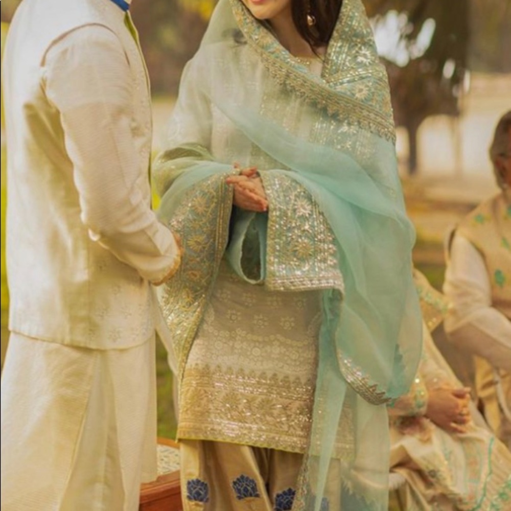 Pakistani designer dress used once like new